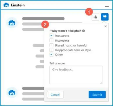 Framework dei feedback di Einstein.