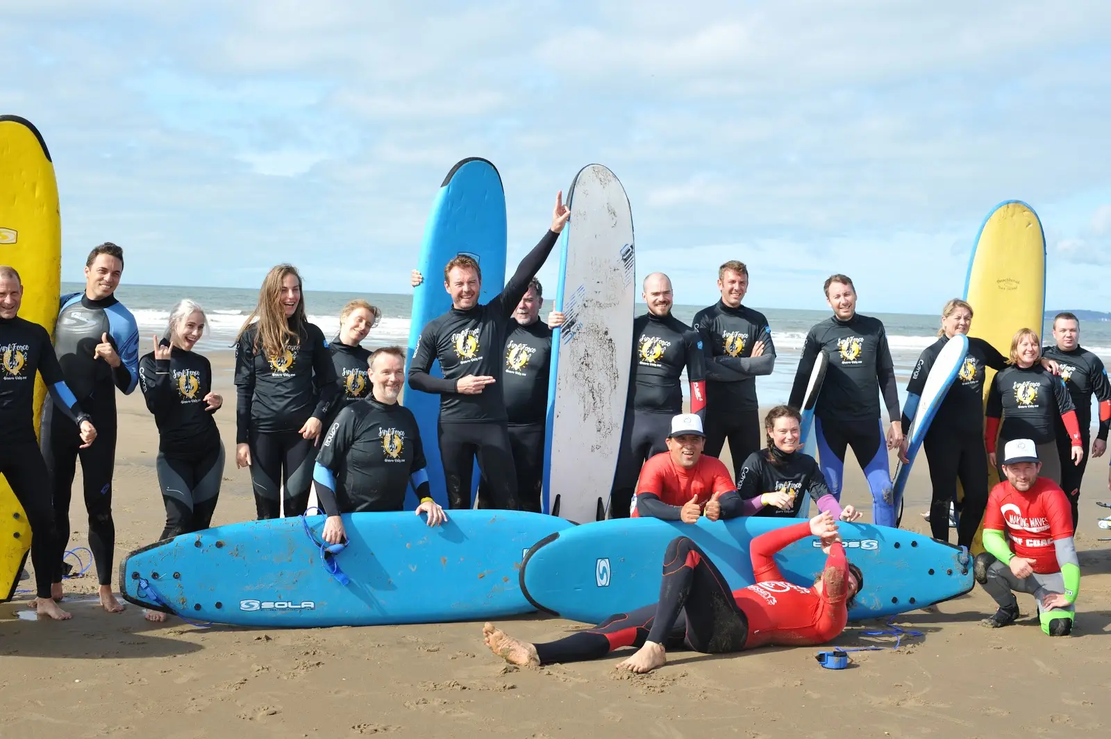 Trailblazer Community Conference Group photo taken at Surf Force