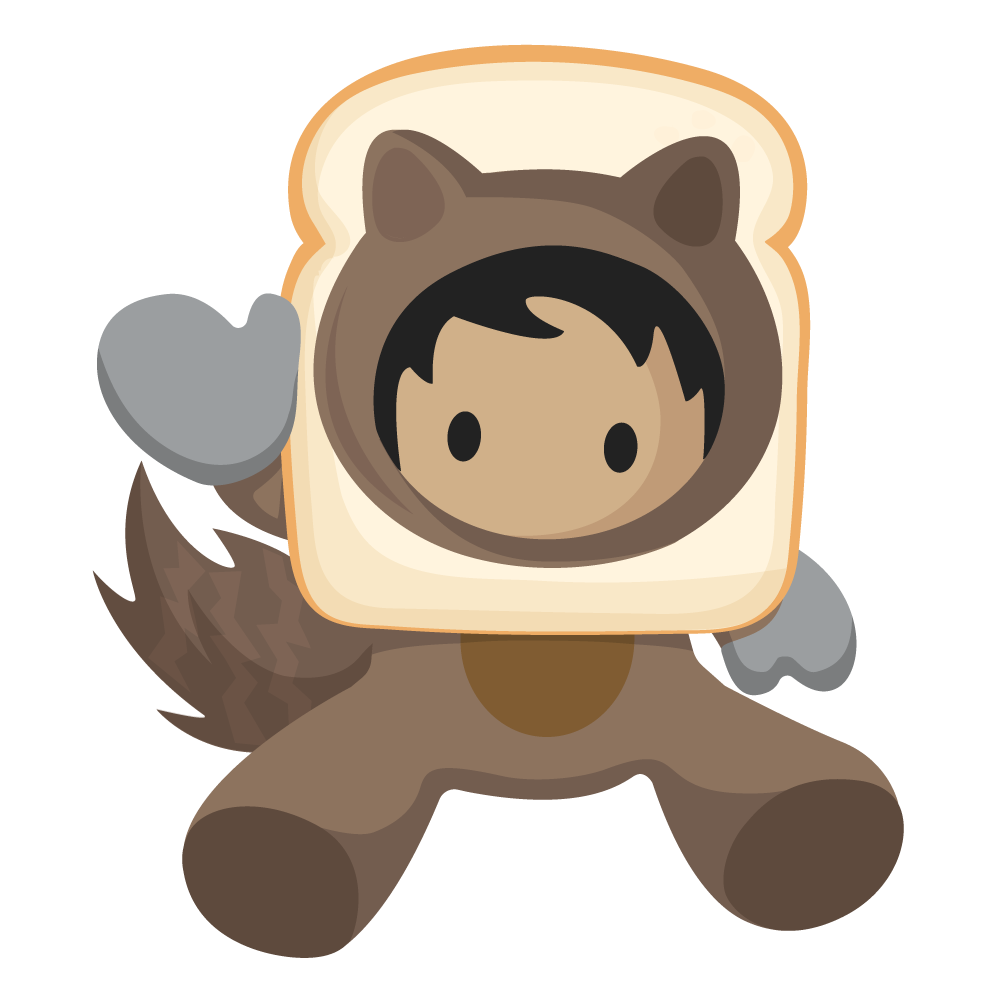 Astro with their face poking through a slice of bread.