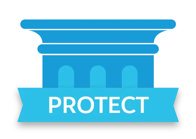 Pillar labeled Protect