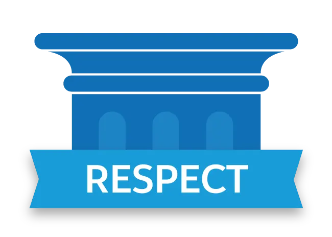 Pillar labeled Respect