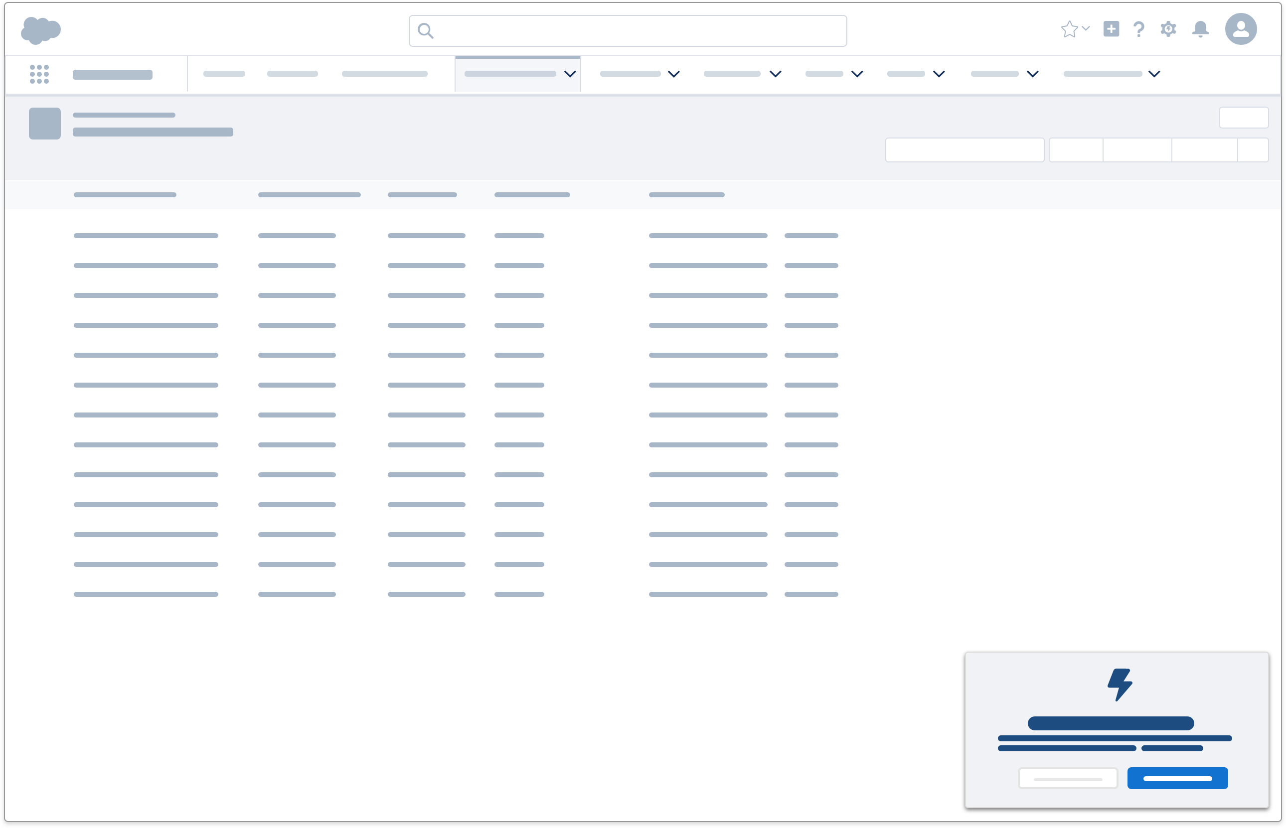 Floating prompt wireframe