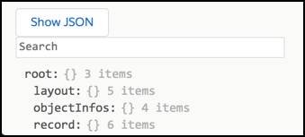 record defaults clone からの JSON 応答。