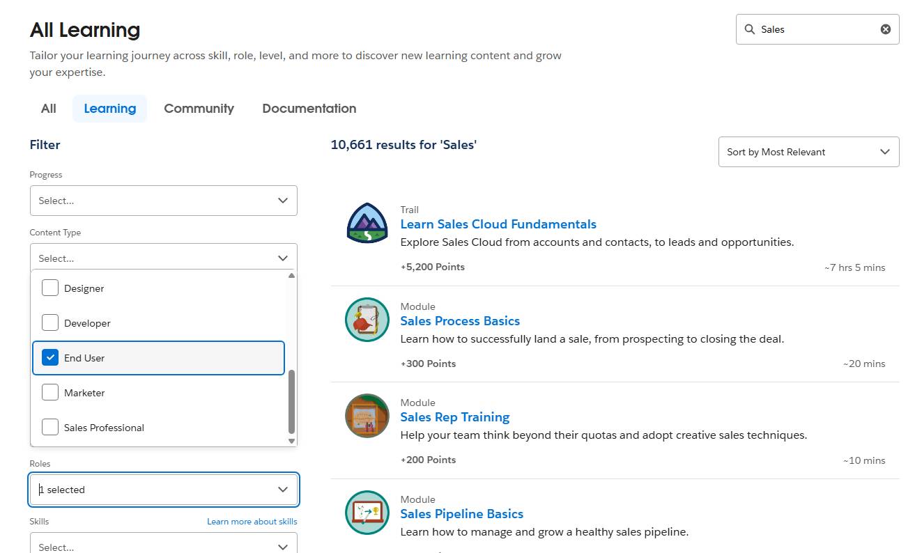 Use the End User tag to filter content