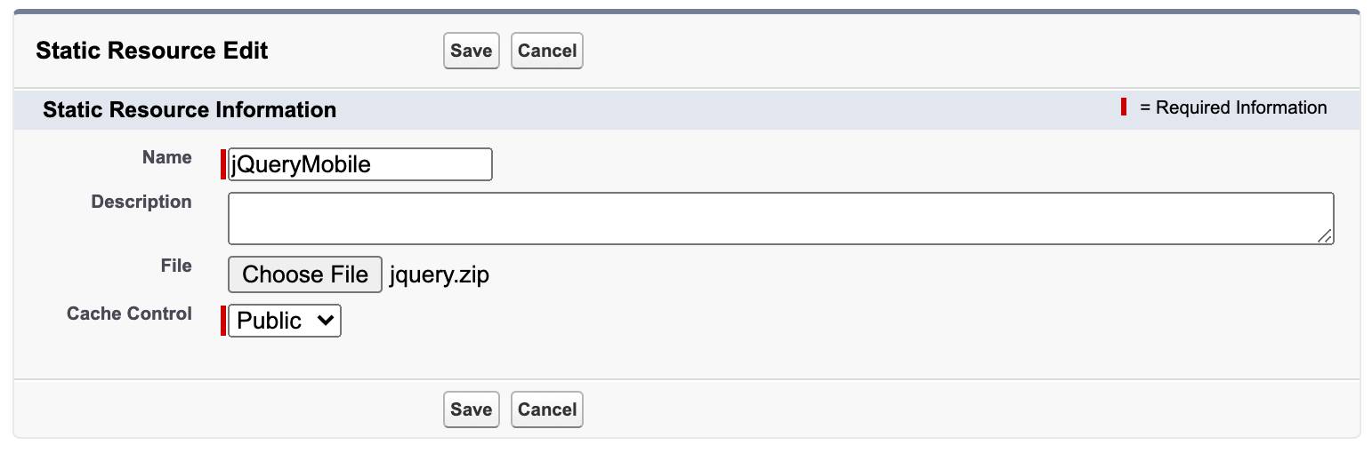 静的リソースの使用 単元 Salesforce Trailhead