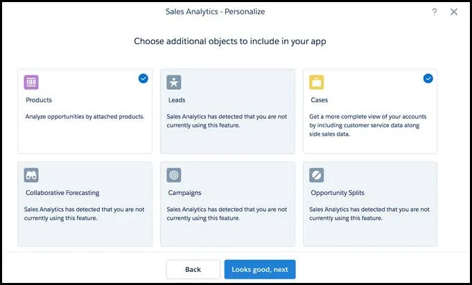 salesforce wave application wizard