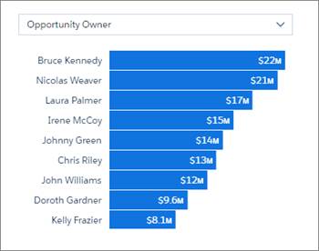 Manager Overview team members chart