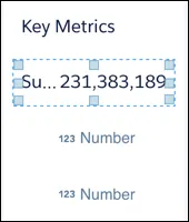 The number widget shows the total value of open opportunities for the team.