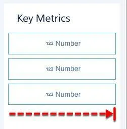 The number widgets are each 3 cells wide by 1 cell tall.