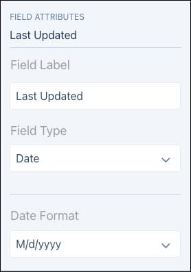 Last Updated field attribute