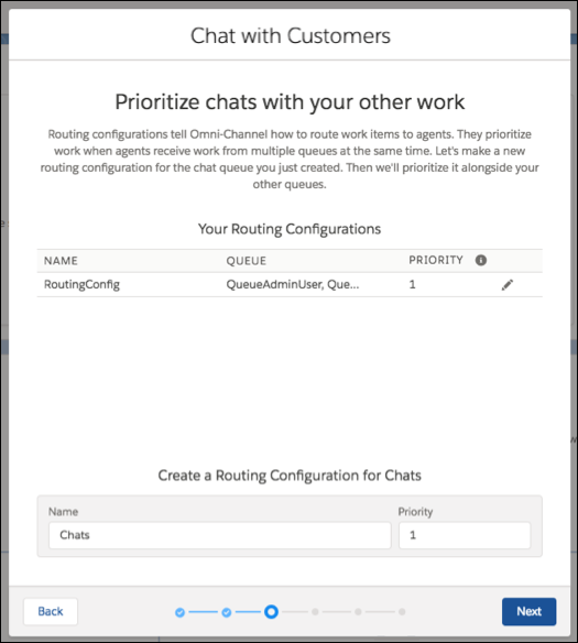 Prioritize chats screen in the Chat setup flow