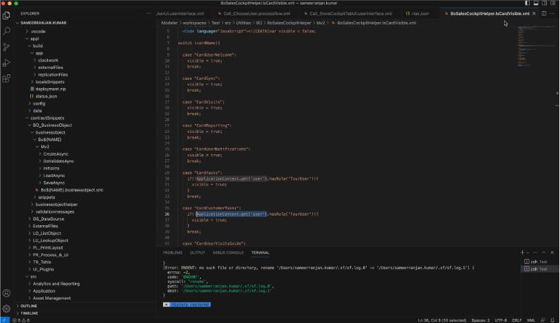 Visual Studio Code ベースモデラーでのオフラインモバイルアプリケーションのカスタマイズ。