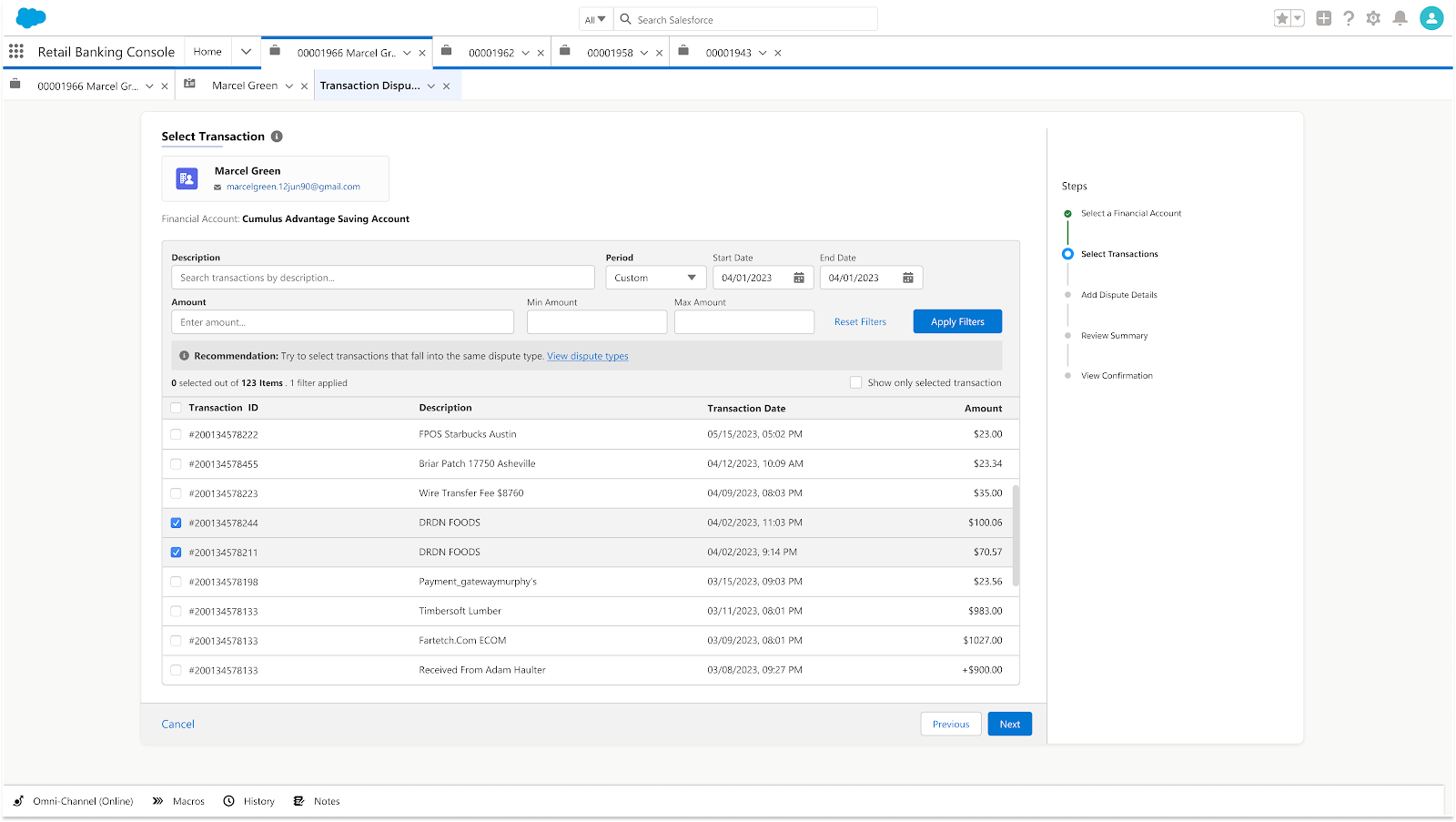 A service process automation.