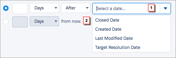 Configuración de una programación en Process Builder