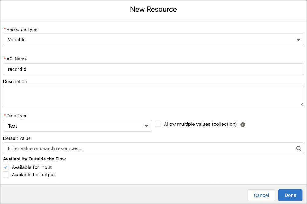 The New Resource interface