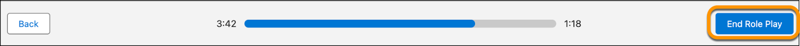 The End Role Play button is highlighted.