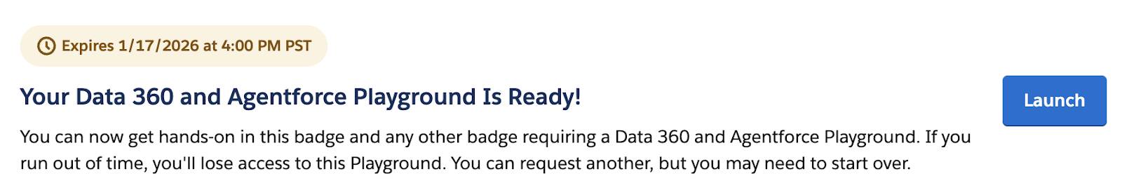 Org selection and Launch button in the Challenge section of this page.