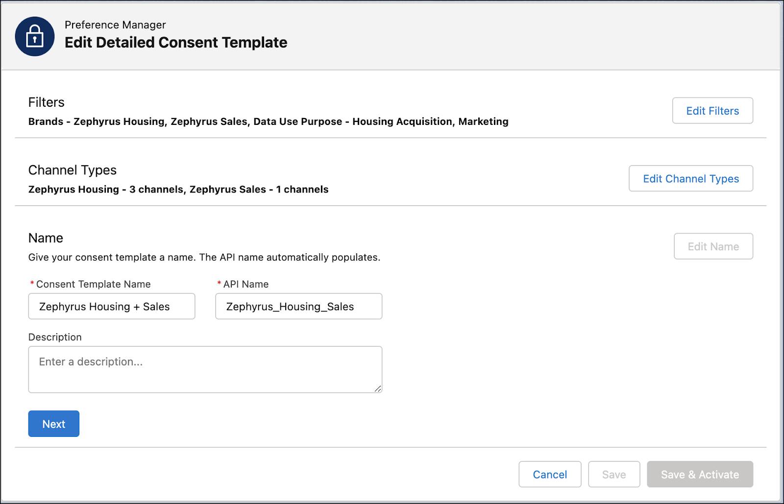 Calvin’s completed detailed consent template