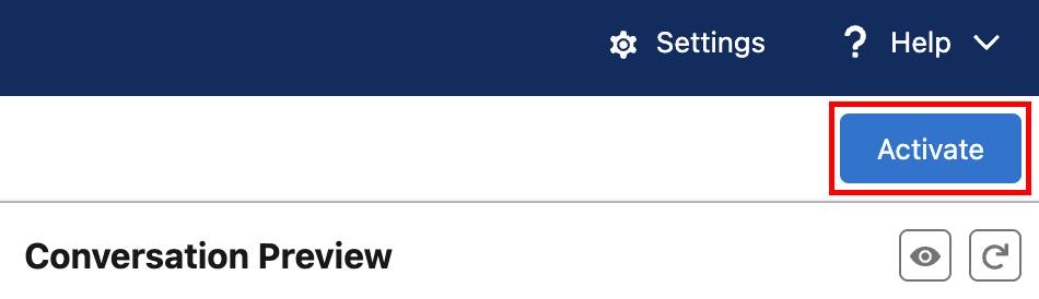 Activate button highlighted.