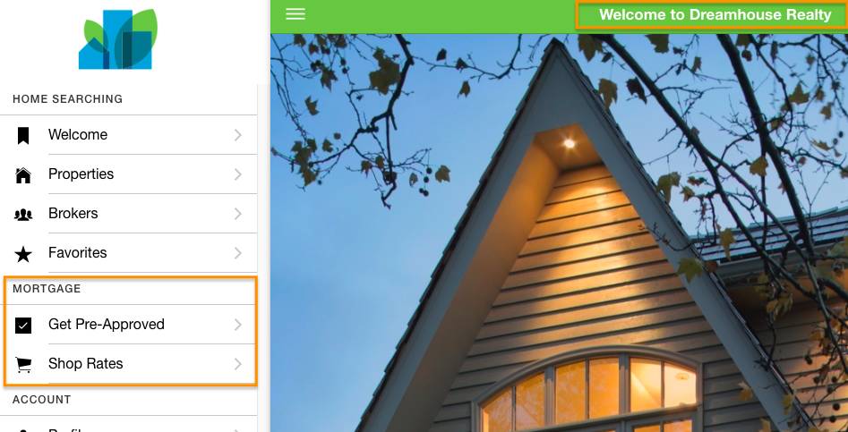 プル要求 2 を使用した Dreamhouse Web アプリケーションのスクリーンショット。タイトルは変更されていますが、住宅ローン計算機能が設定されていません。