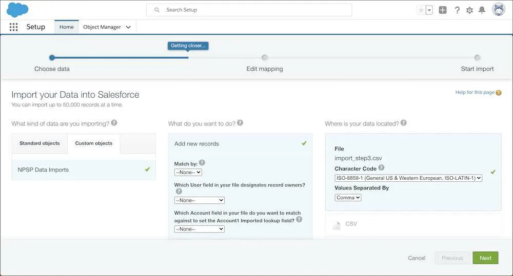 Improve Salesforce NPSP Data Import Process