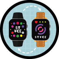 Badge artwork for Personalize Smartwatches with Salesforce CPQ Attributes