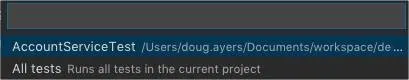 Apex test classes to invoke from Visual Studio Code