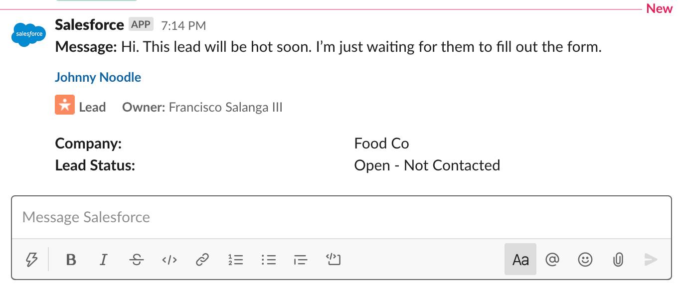 slack post message