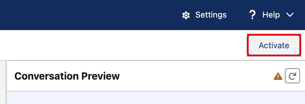Botão Activate (Ativar) destacado.