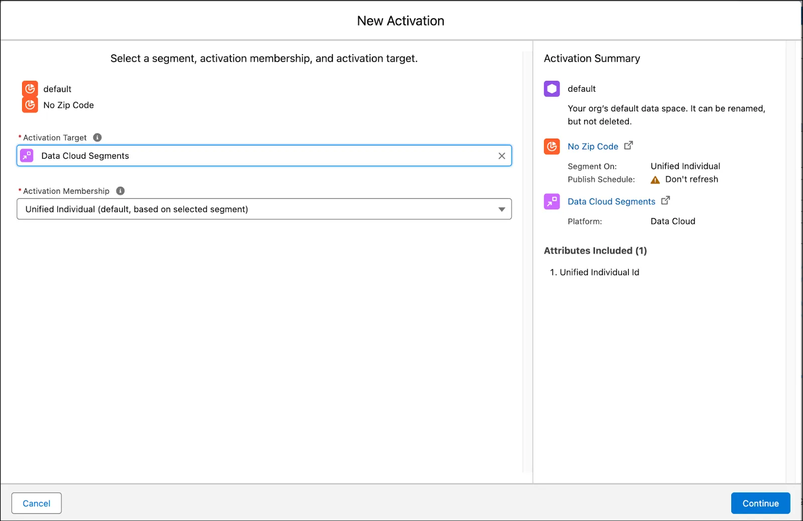New activation to DMO.