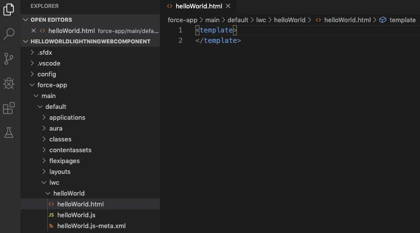 Create a Hello World Lightning Web Component | Salesforce Trailhead