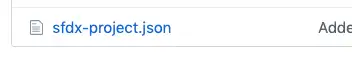 File sfdx-project.json in GitHub