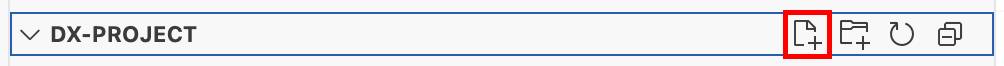 New file button highlighted.
