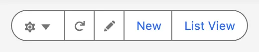 List View button highlighted.