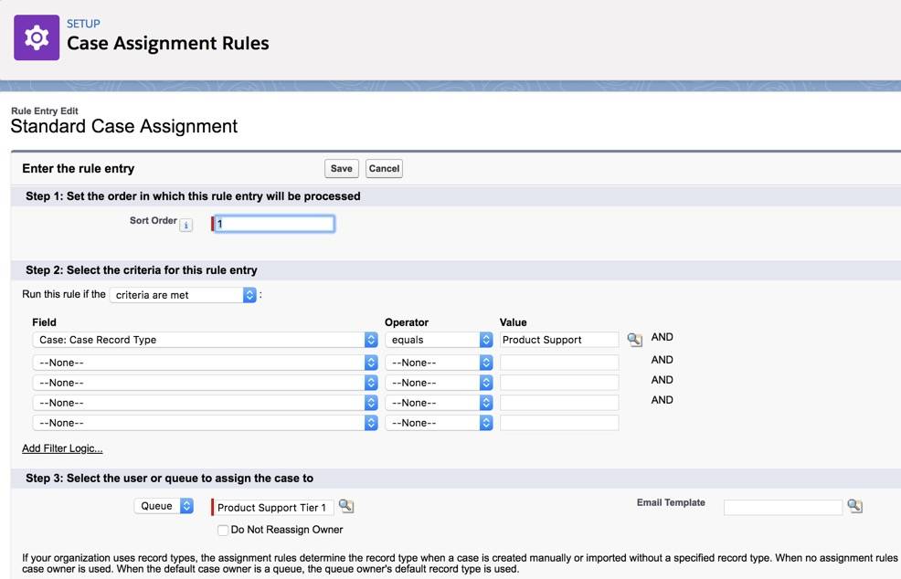 what is case assignment rules in salesforce