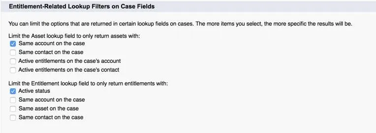 Customize Entitlement Settings.