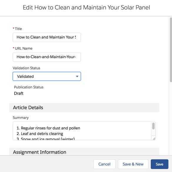 Create and Manage Articles