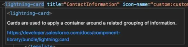 Documentación de componentes Lightning base.