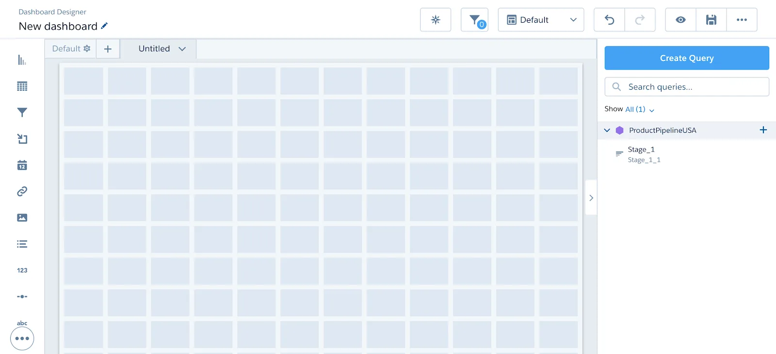 Schritt an Dashboard-Designer angeheftet