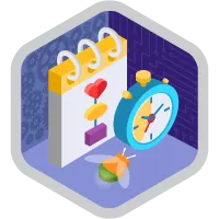 Scheduled Flow and Subflow Superbadge Unit icon