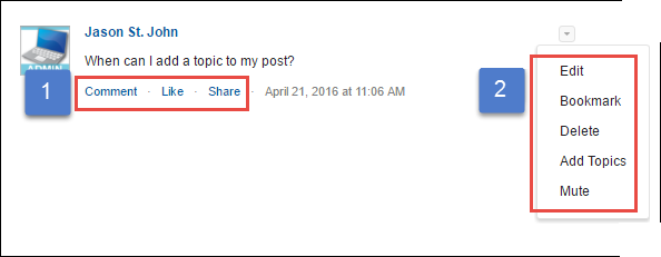 Chatter post