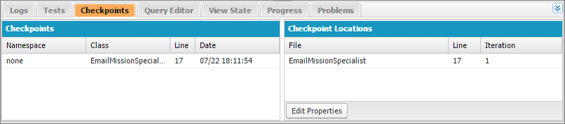 Checkpoint Tab