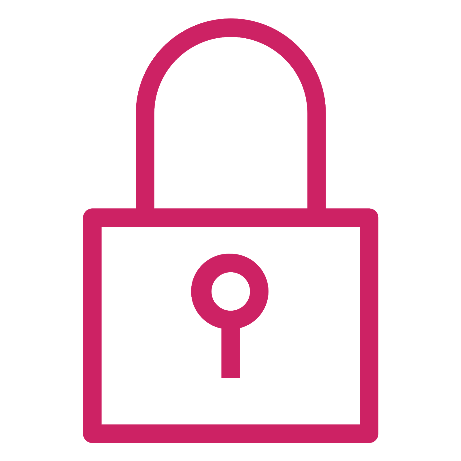 Permissions icon depicting a closed lock