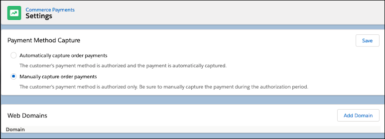Select a payment method method capture method.