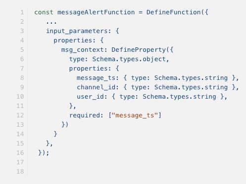 An example of a TypeScript-friendly type definition.