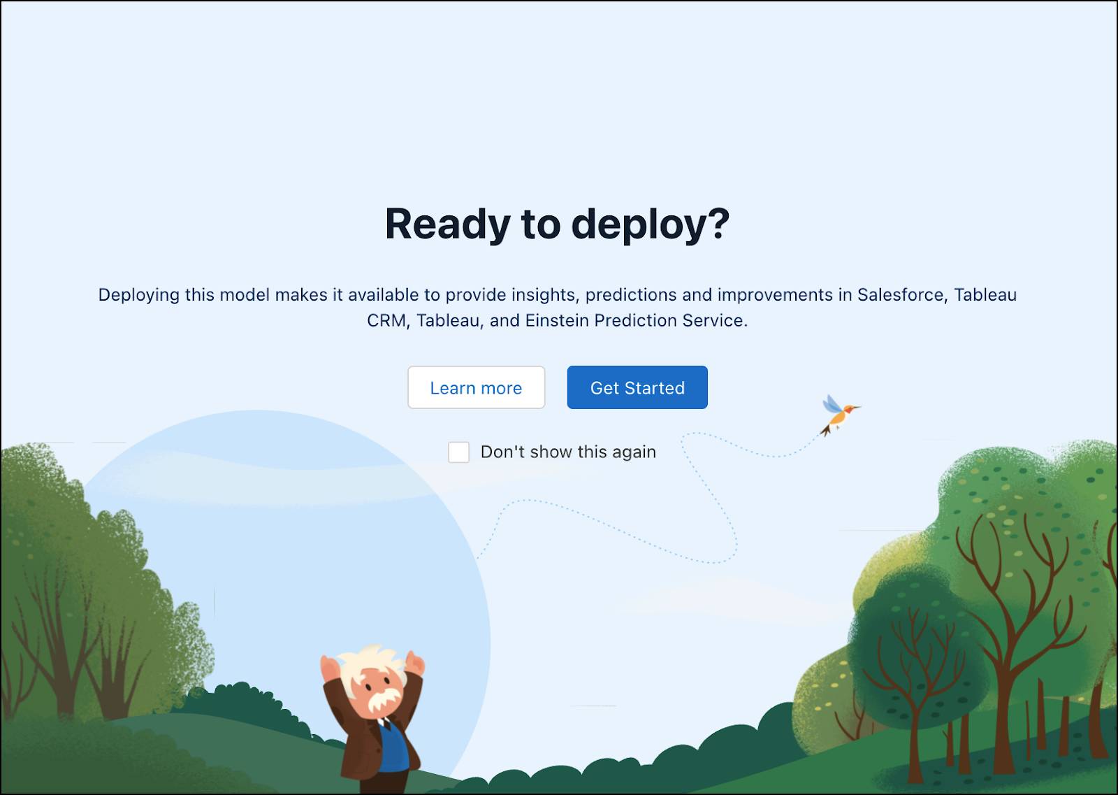 Modal de Listo para implementar