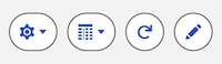 Four interactive, rounded buttons.