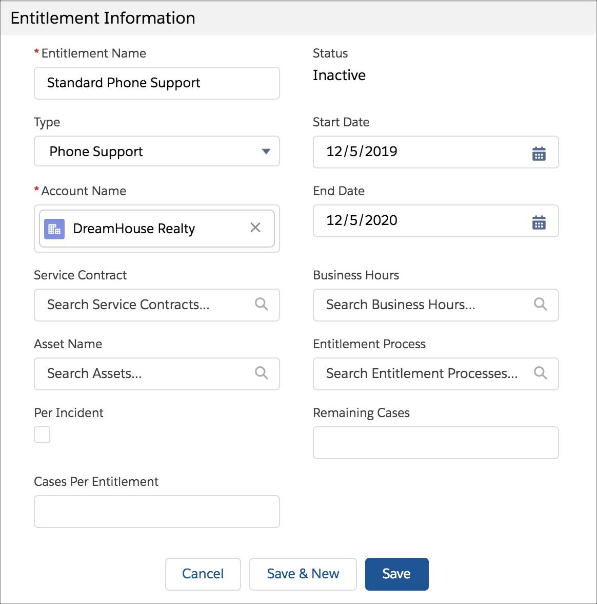 Autorisation de support téléphonique de DreamHouse Realty