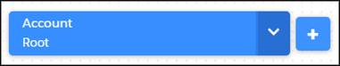 Account object, displaying the + menu