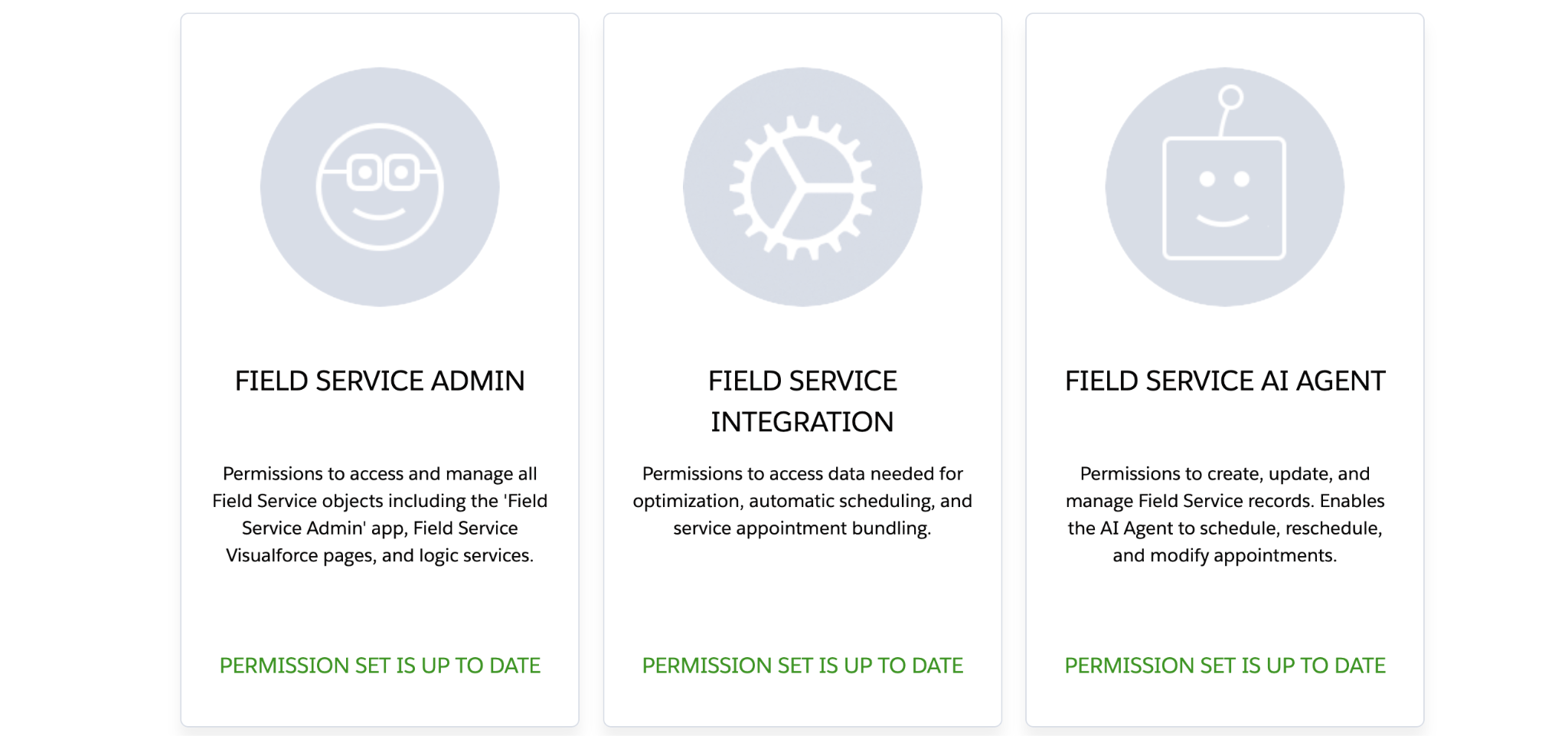 Permission sets up to date